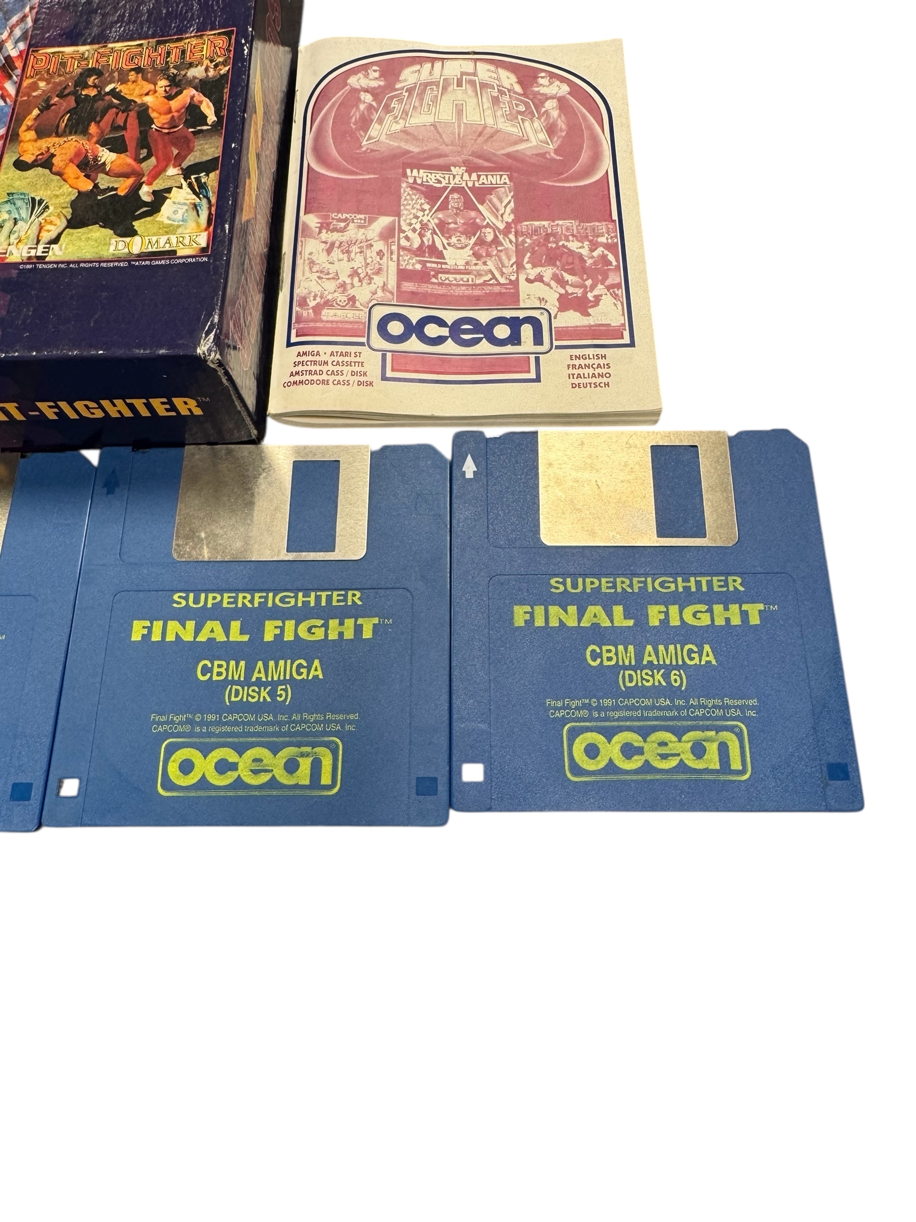 Commodore Amiga Box Front Pre-owned Commodore Amiga - Super Fighter big box game collection ...